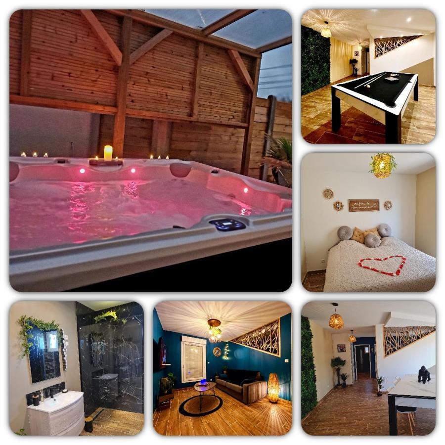 A Fleur De Spa : Maison Chaleureuse Avec Spa Privatif Et Billard. Coulogne Ngoại thất bức ảnh